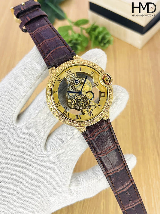 CARTIER GENTS SKELETON DIAL