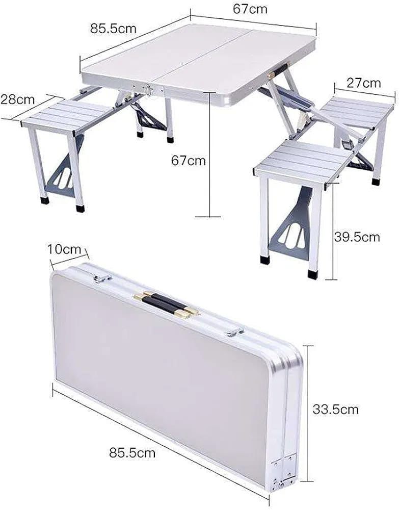 Aluminum portable table