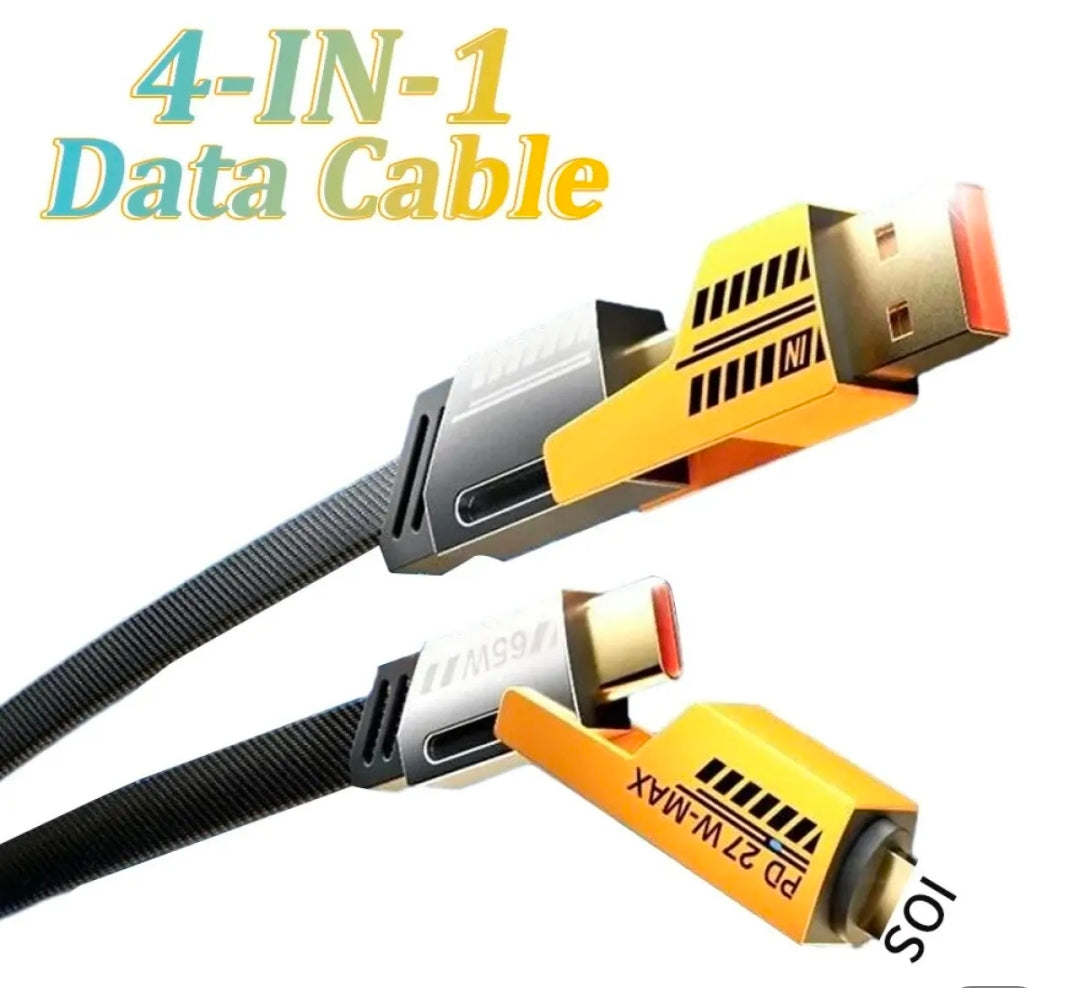 4 in 1 65watt fast charging cable