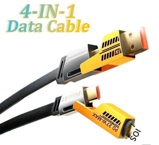 4 in 1 65watt fast charging cable