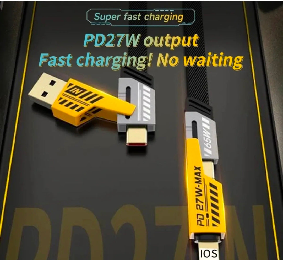 4 in 1 65watt fast charging cable