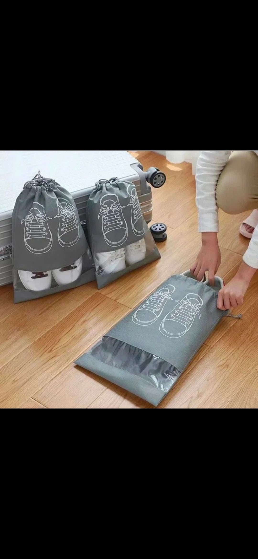 Travel shoe pouch