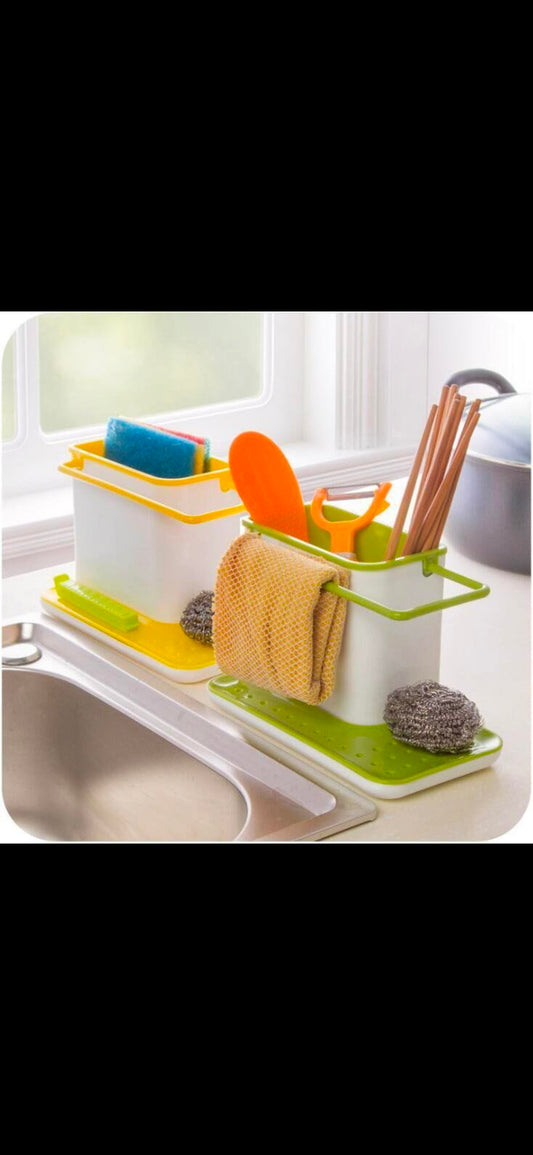 3-in-1 Plastic Kitchen & bathroom Sink Storage Shelf