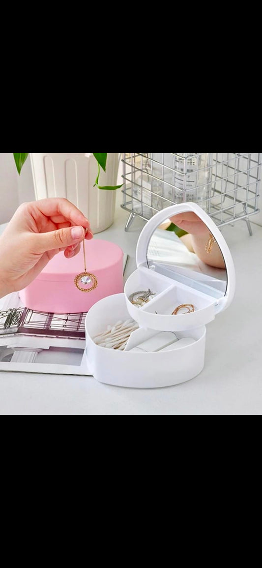 New Heart Shape Jewelry Storage Box