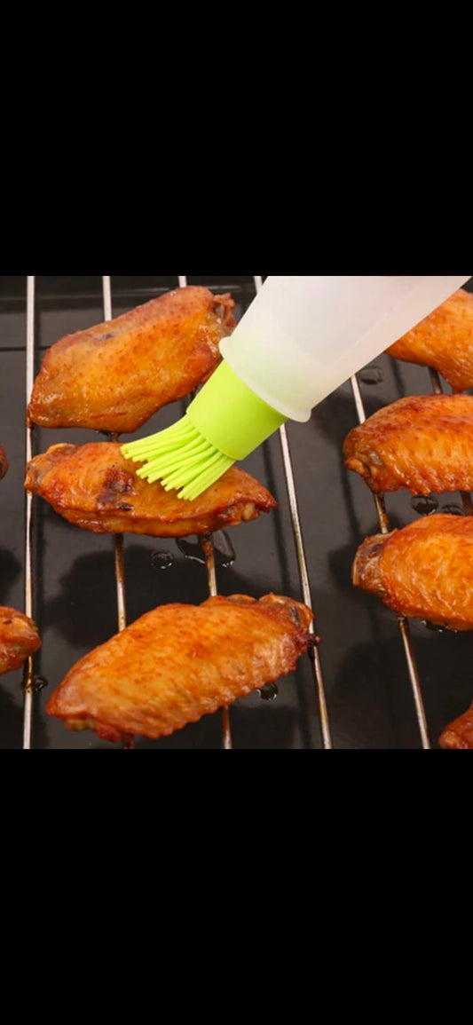 Portable Oil Bottle Barbecue Brush