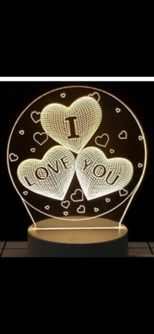 Acrylic Led Lamp for Home Children Birthday Party Decor