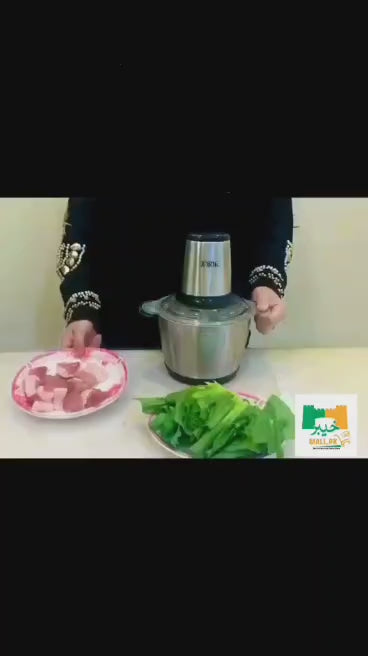 3 litre electric meat chopper steel bowl