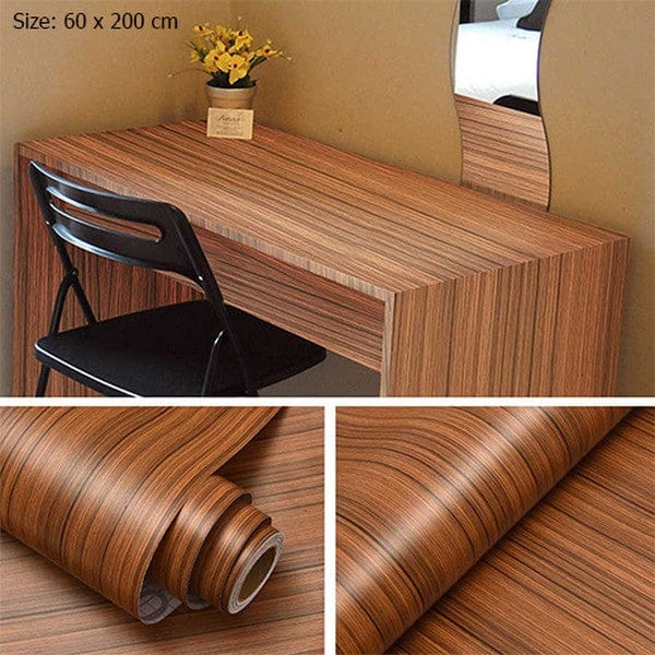 Wooden Texture Wall Sheet Stickers