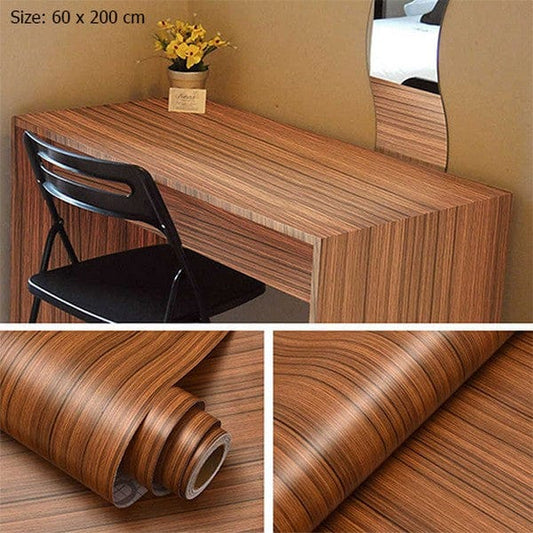 Wooden Texture Wall Sheet Stickers