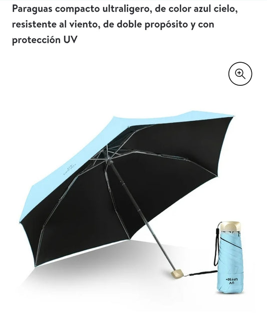 6-fold umbrella ultra-light five-fold pocket umbrella vinyl sun umbrella sunscreen parasol UV protection women's six-fold mini
