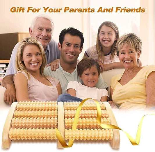 Wooden Foot Massager Roller 🌿