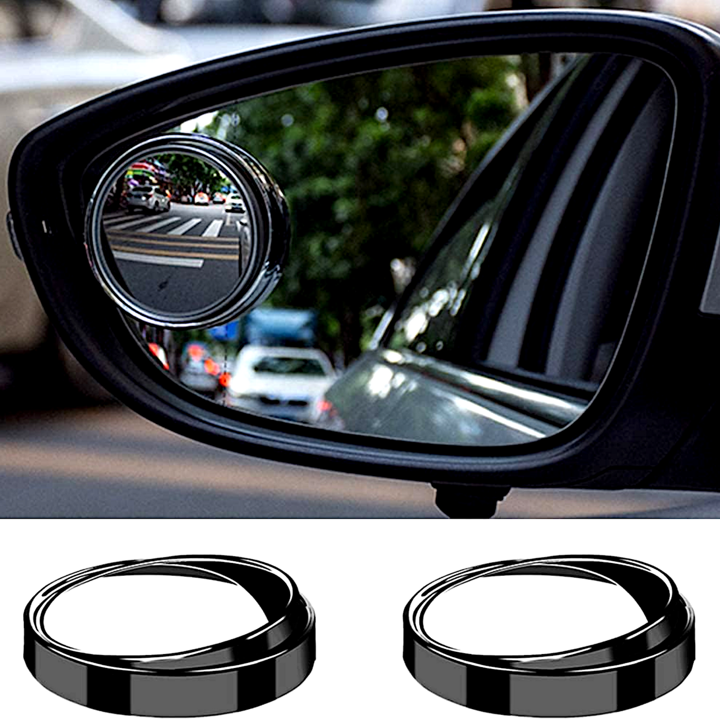 Blind spot mirror 360 rotation