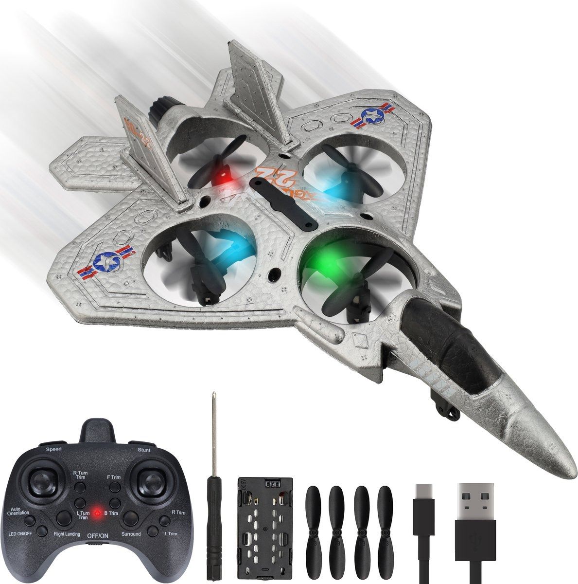 Rechargeable RC Fighter AirCraft with 2.4GHz Remote Controller