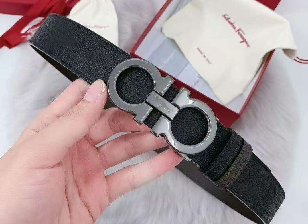 Ferrari Logo Men Dressing Belt
