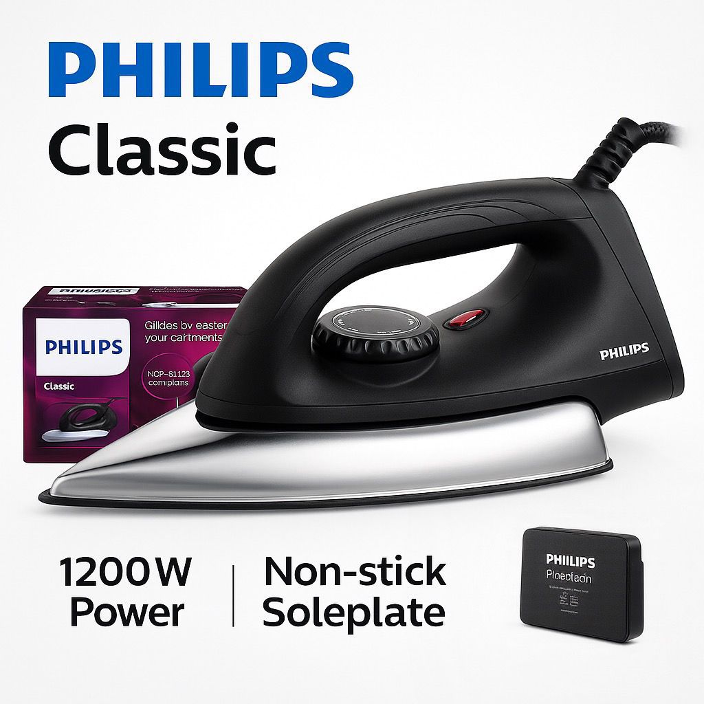 Philips Dry Iron Non-Stick Soleplate