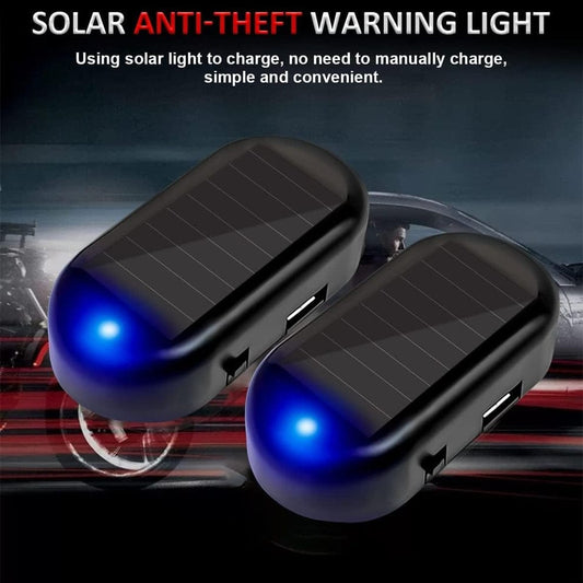 Car Fake Security LED Light ALarm System Solar Powered