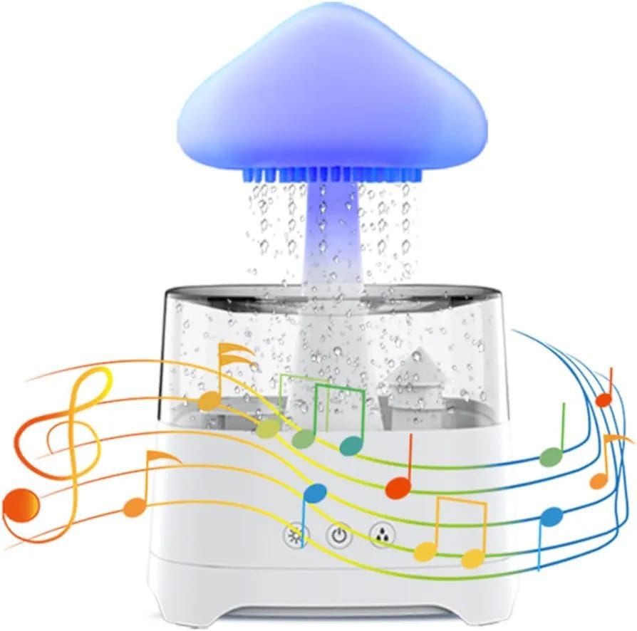 Mushroom shape Rain Cloud Humidifier shower Night Light.
Built in Bluetooth speaker 🔈