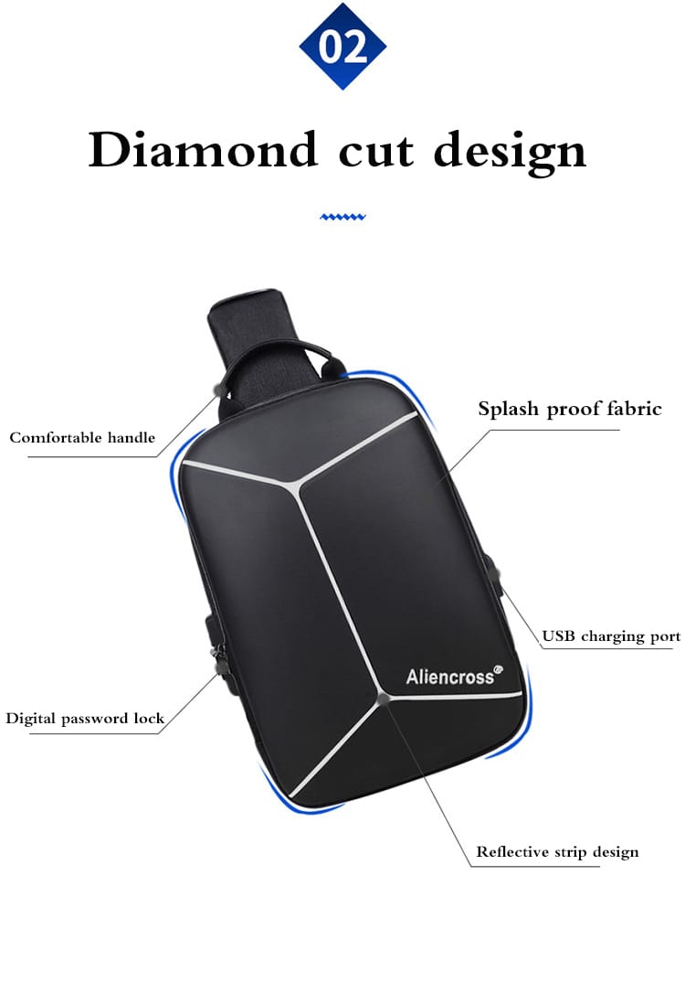 Shoulder Bag diamond cut